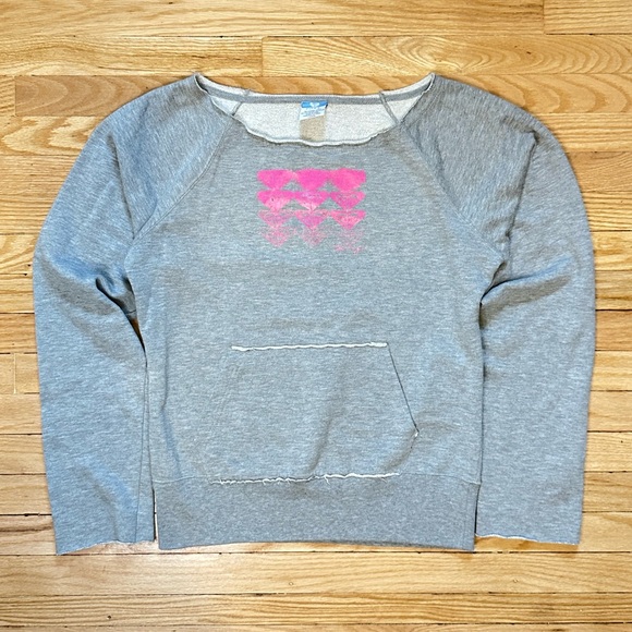 Grey Roxy Off Shoulder Sweatshirt - Picture 2 of 8